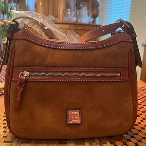 DOONEY & BOURKE SUEDE SHOULDER BAG